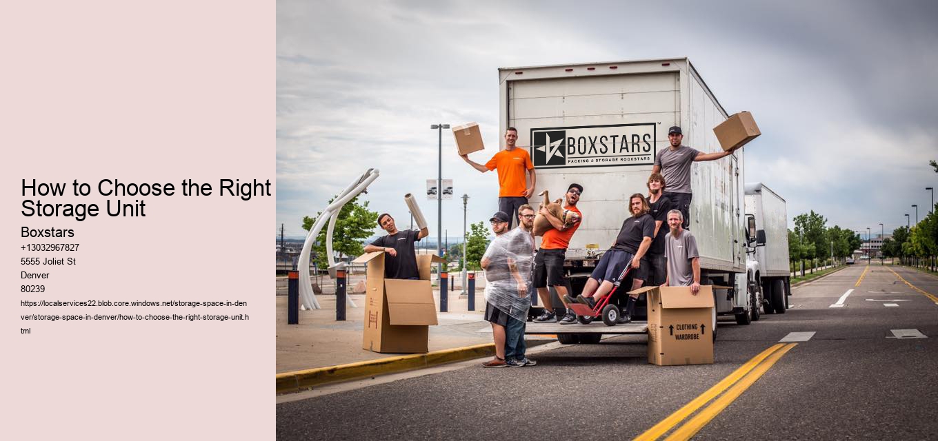 How to Choose the Right Storage Unit